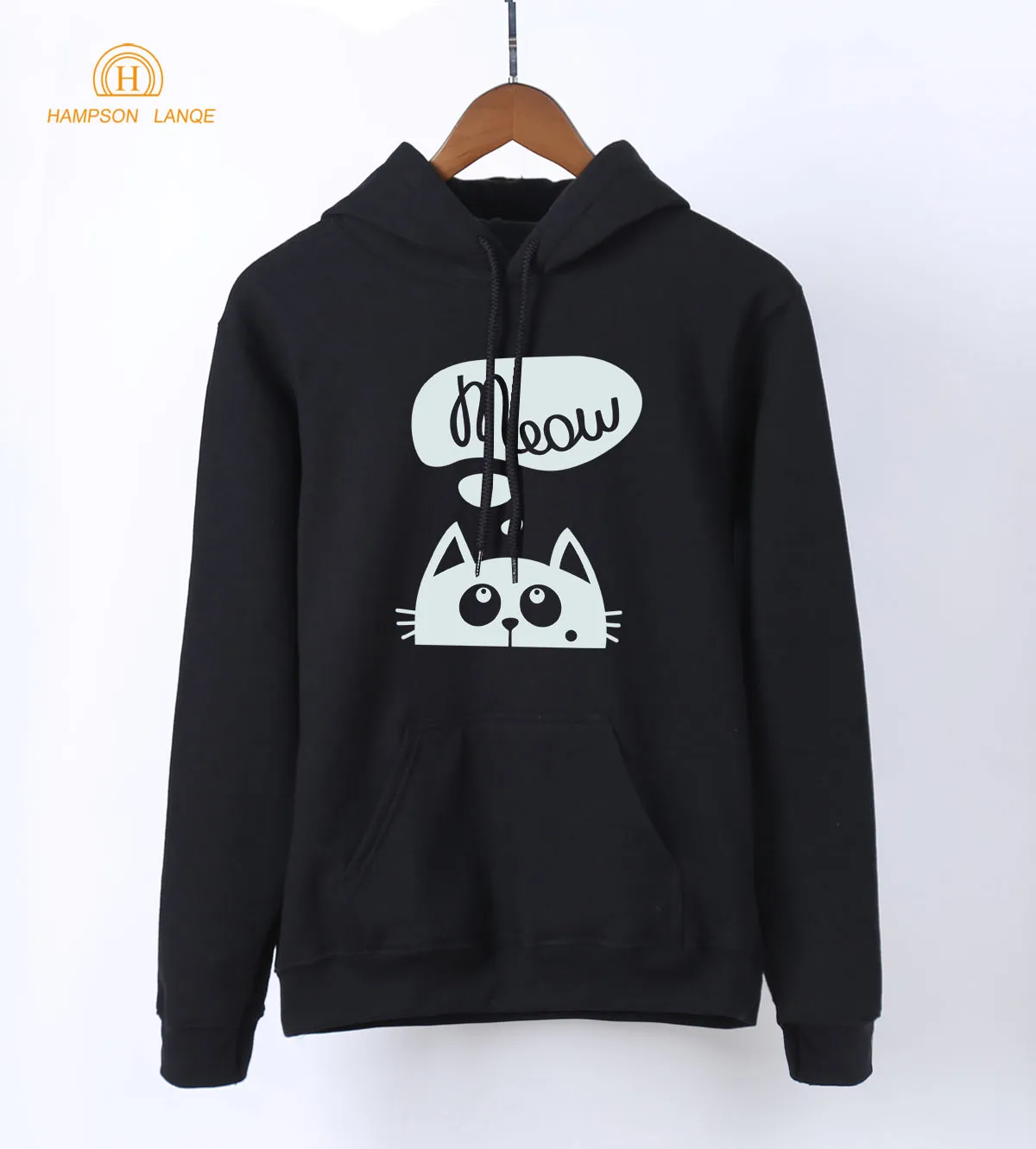 Meow Kawaii Cat Print Sweatshirts For Women 2019 Spring Autumn Women