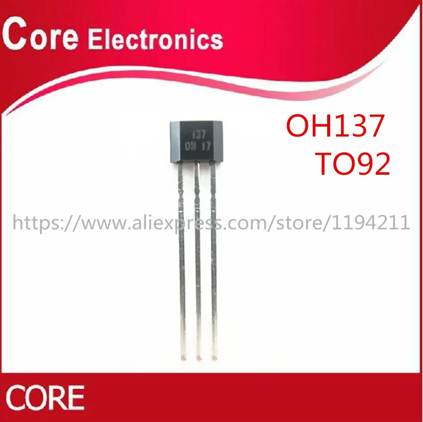 1000PCS OH137 Hall Effect Sensor for Highly Sensitive Instruments TO