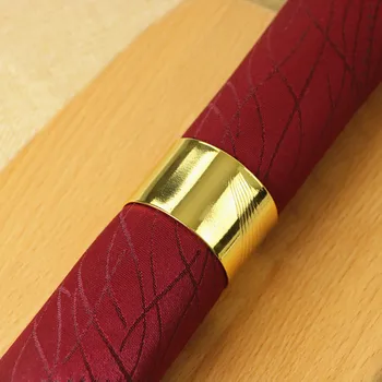 

10PCS stainless steel gold / silver napkin ring creative opening napkin buckle model room wedding in the European mouth cloth ri