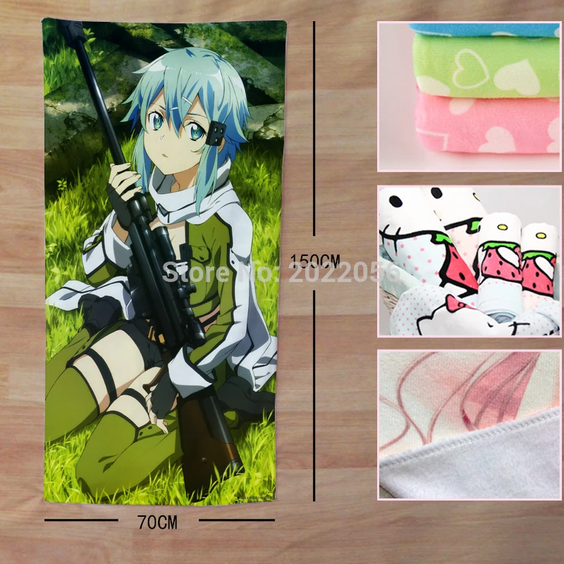 Anime Manga Sword Art Online Bath Towel Beach Towel 003in Bath Towels