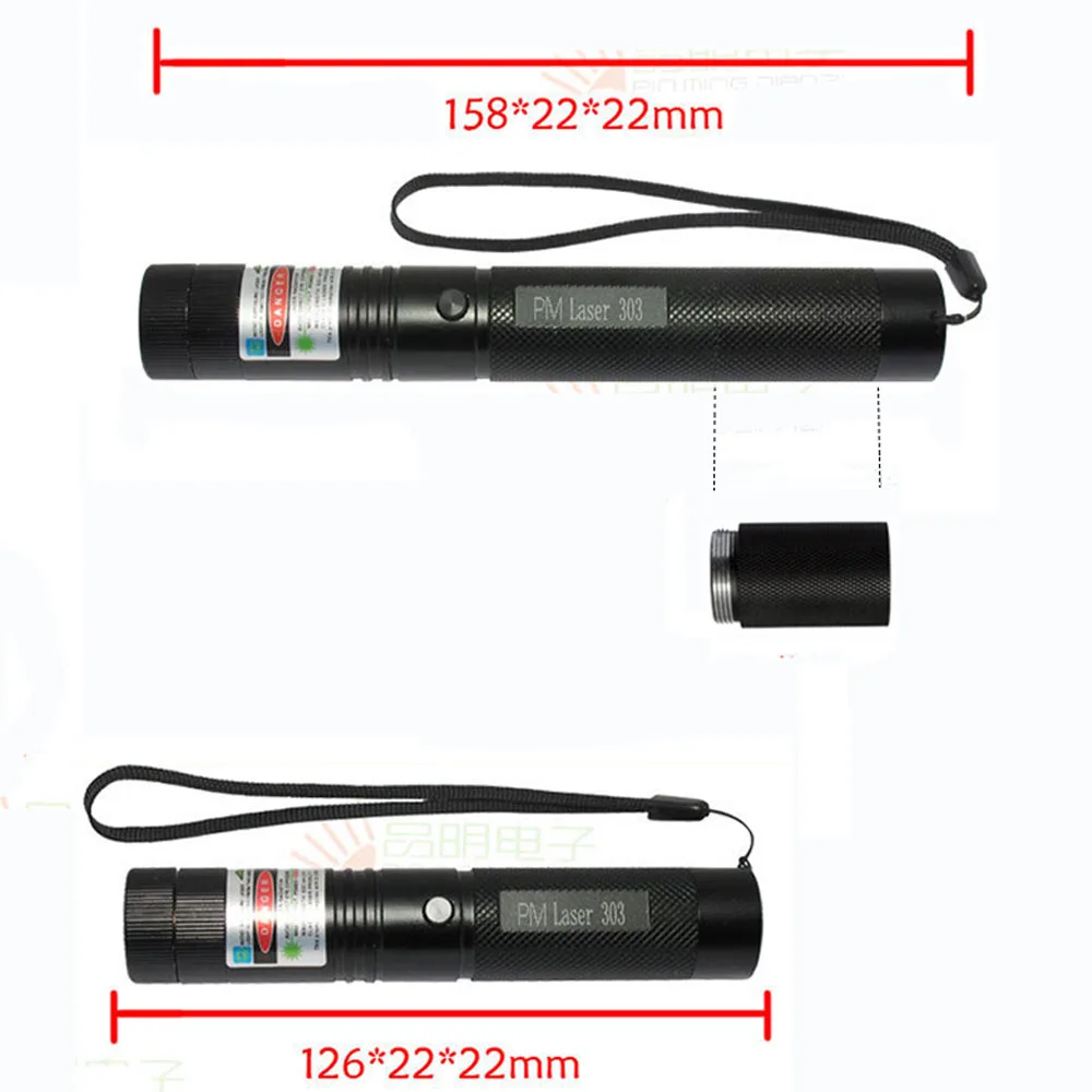 Высокая Мощная зеленая лазерная указка Тактический 532 нм 303 лазерный прицел охота пять лазерных головок лазер ручка сжигание матч