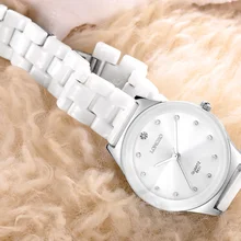 LONGBO de Amant Céramique Rhineston Montres À Quartz Femmes Hommes Montres Top Marque De Luxe Montre Sport Relogio Masculino Feminino