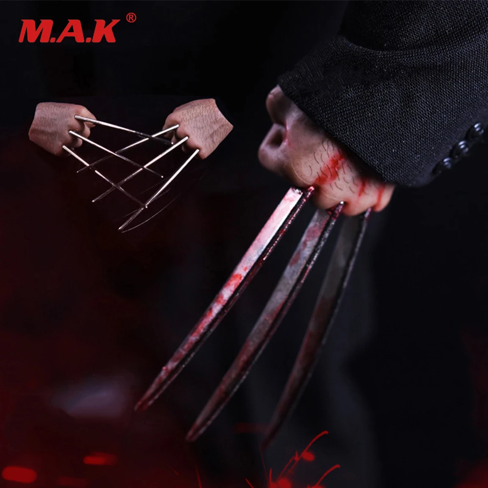 

1/6 Bloodstain/Normal Wolverine Claw Hands Type model for 12 inches Male Action Figure