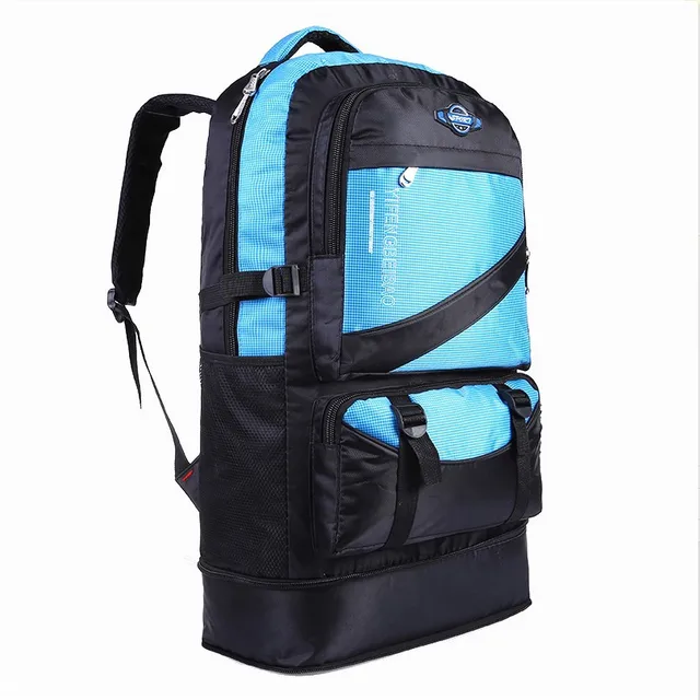 60L waterproof men nylon backpack travel pack sports bag pack Outdoor Mountaineering Hiking Climbing Camping backpack for male 5