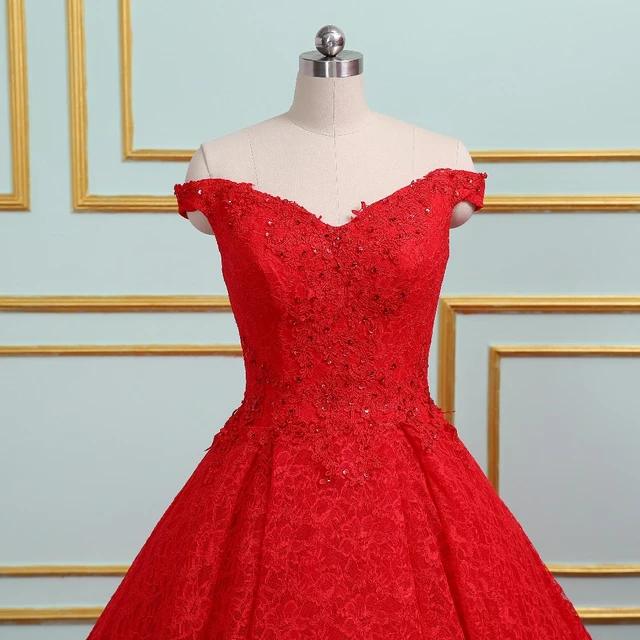 Abito da sposa principessa di lusso con scollo a O 2023 main image 1