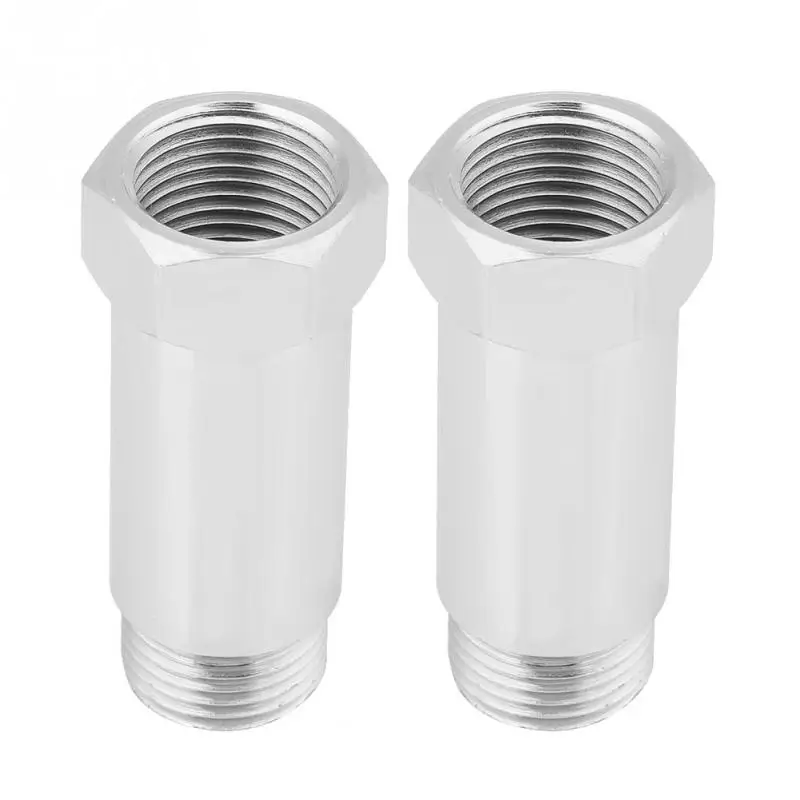 2Pcs 18mm Stainless Steel O2 Oxygen Sensor Bung Adapter Extender Spacer