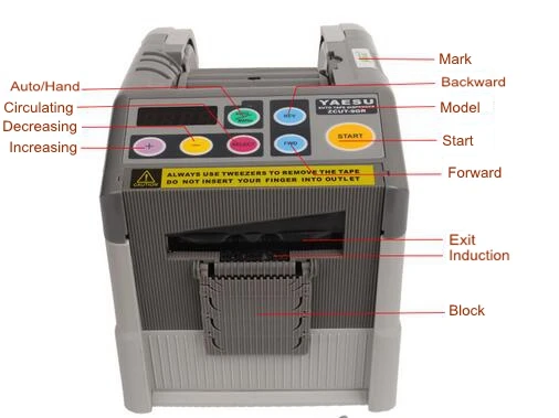 Электрический диспенсер ленты/автоматический резак ленты ZCUT-9GR