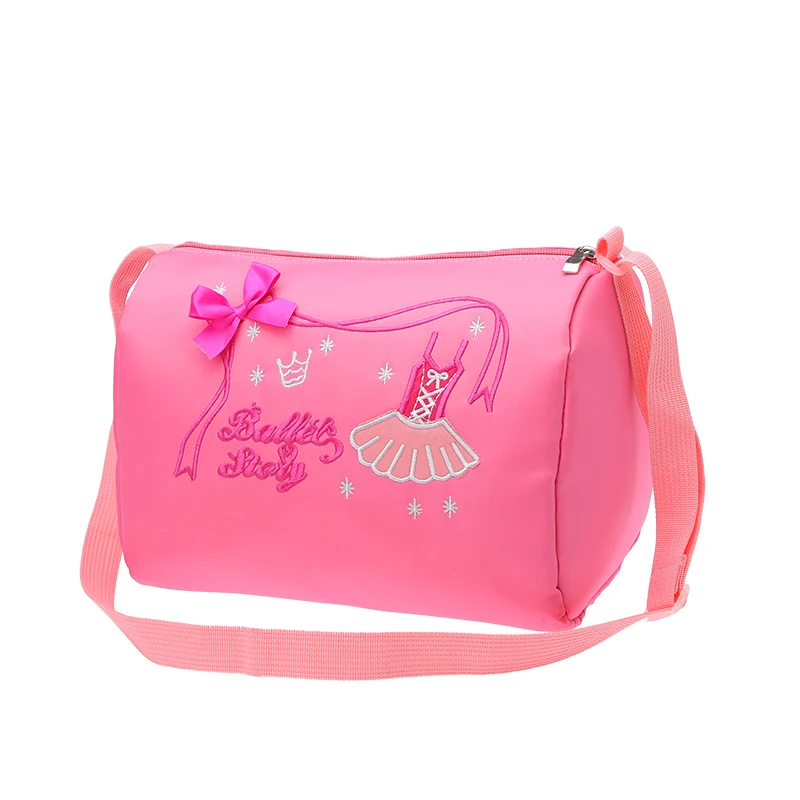 New Girls Ballet Dance Bag Child Pink Waterproof Garment Duffle Bags