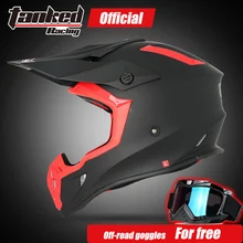 Trasporto libero di nuovo disegno TANKED CHE CORRE off road Moto motocross casco casco, biker sporco downhill strada, Equipaggiamento Protettivo