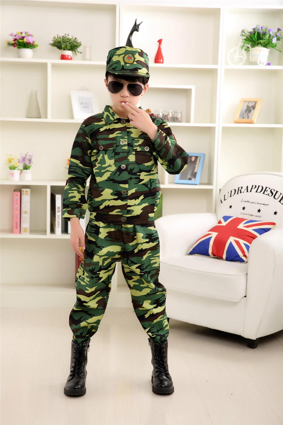 Buy Special Forces Kids Clothing Army Military Scouting Uniform Se ...