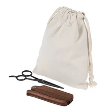 Комплект из 2 предметов, для бритья Наборы Для Мужчин's борода расческа-ножницы комплект Amoora Складная Расческа для бороды+ Нержавеющая сталь ножничный выпадение волос гребень комплект