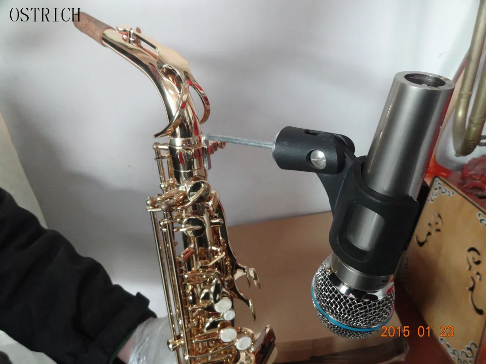 

Wired Saxophone Microphone Clip Saxophone Performance Microphone Stand