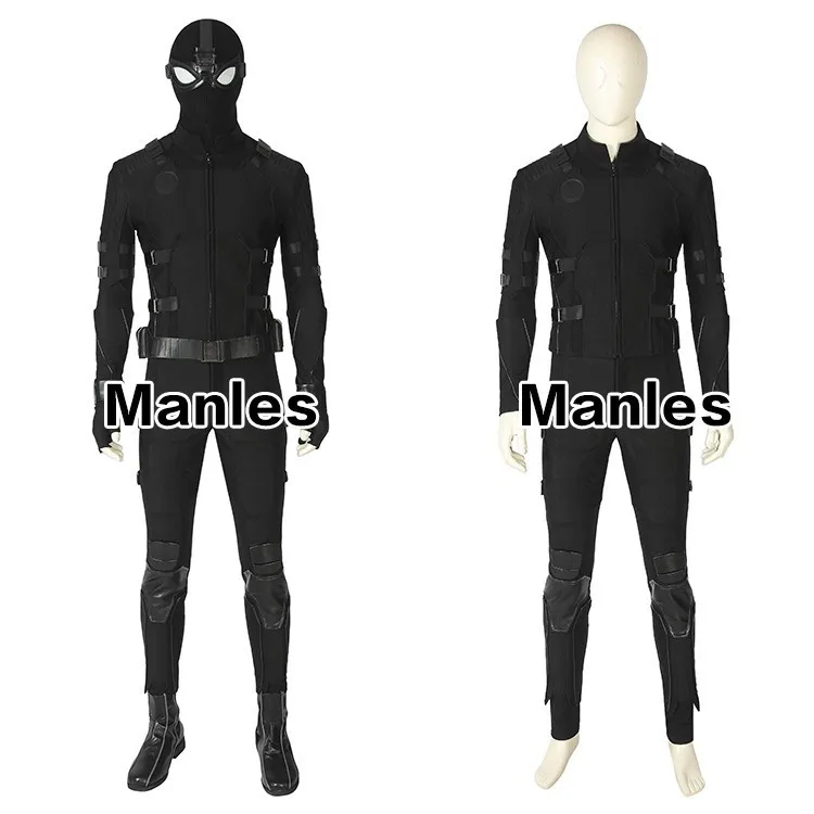 Человек-паук, вдали от дома, невидимый костюм, Человек-паук, нуар, косплей, костюм супергероя, наряд, черный, Хэллоуин, для взрослых, мужчин, на заказ