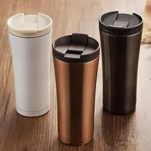 Sıcak satış çift duvar paslanmaz çelik kahve termos bardak kupalar termal şişe 500 ml Thermocup moda bardak termos