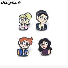 P2613 Dongmanli ривердейл из нержавеющей стали, пирсинг для уха, серьги-гвоздики для женщин, эмалевые серьги, ювелирные изделия, подарки для девочек