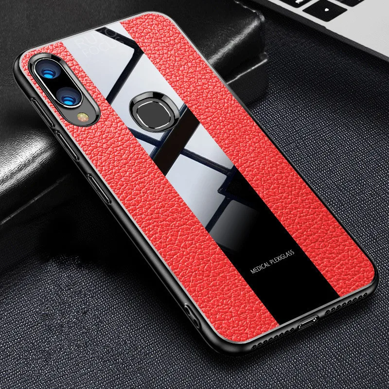 Прочный ТПУ чехол PDGB для Huawei P20 P30 Lite Mate 10 20 Pro Nova 3 4 3i 3e 4e с кожаным рисунком деловой