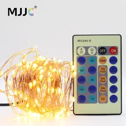 LED String Lights Dimmable DC 12V Fairy Garland Copper Wire Christmas LED Light for Home Outdoor Wedding Party Decoration Lamp