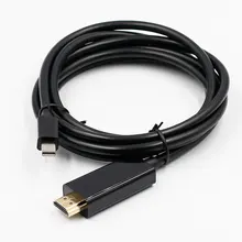1.8m Thunderbolt Mini Display DP to HDMI Cable Male to Male Adapter for Macbook Pro Air Projector Camera TV