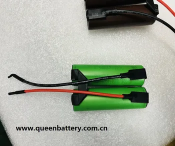 

2S1P 7.2V 7.4V HG2 VTC5A 2600mAh 3000mAh battery pack with 10cm 18AWG lead wires