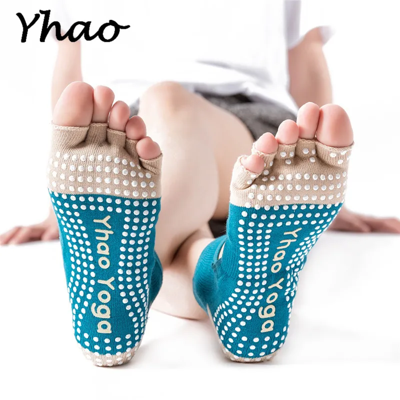 

New Arrival Yhao Brand Yoga Women's Toes Socks Anti-Slip Socks For Pilates