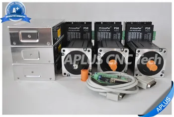 

3-Axis NEMA 34 Key Shaft Stepper Motor 1696oz-in & Driver PSR8078 & 48V Power Supply Kit