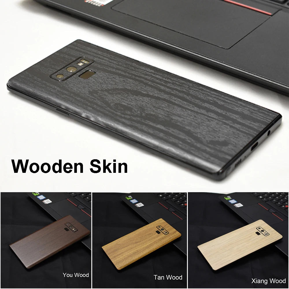 3D Carbon Fiber  Leather  Wood Skins Protective Phone Back Cover Stiker For For SAMSUNG Galaxy Note 9 8 S9 S9+ S8 Plus Sticker (2)