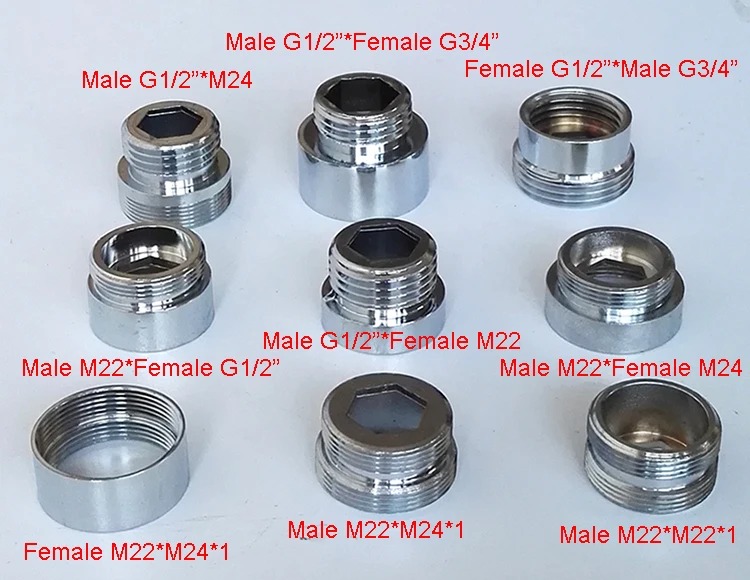 Raccordi In Ottone Rfxcom - 1/2 A M16-M28, Per Gorgogliatore Cucina/Bagno - Foto 13