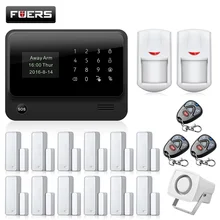 FUERS G90BPlus беспроводной Wi Fi GSM GPRS домашний сад вилла охранной сигнализации системы 12 двери, окна сенсор детектор движения DIY наборы