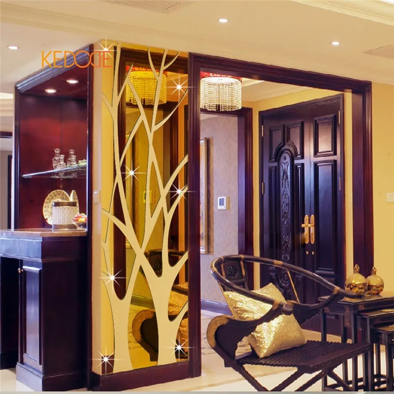 

KEDODE Rectangular mirror 3D Home Furnishing waist decorative wall stickers