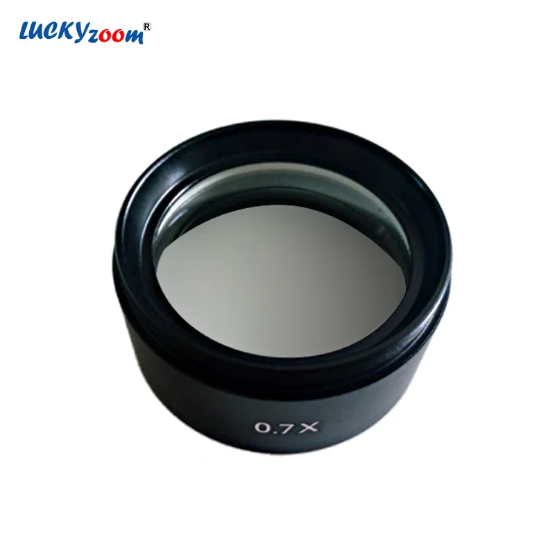 Фирменный объектив Luckyzoom SZM 0.7X для стерео микроскопа WD120mm тринокулярный микроскоп