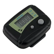 1 pcs Mini LCD Pedometer Calorie Walking Distance Calculation Digital Counter Hot Sale Black