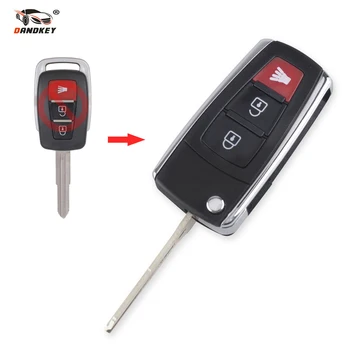 

Dandkey 3 Buttons Fob Replacement Keyless Entry Transponder Key Case For Proton Flip Folding Remote Control Car Key Shell