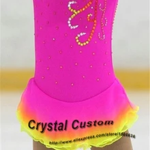 Фигурное катание платья для девочек модная одежда для девочек бренд Катание на коньках рисунок платье для соревнований на коньках детская DR3462