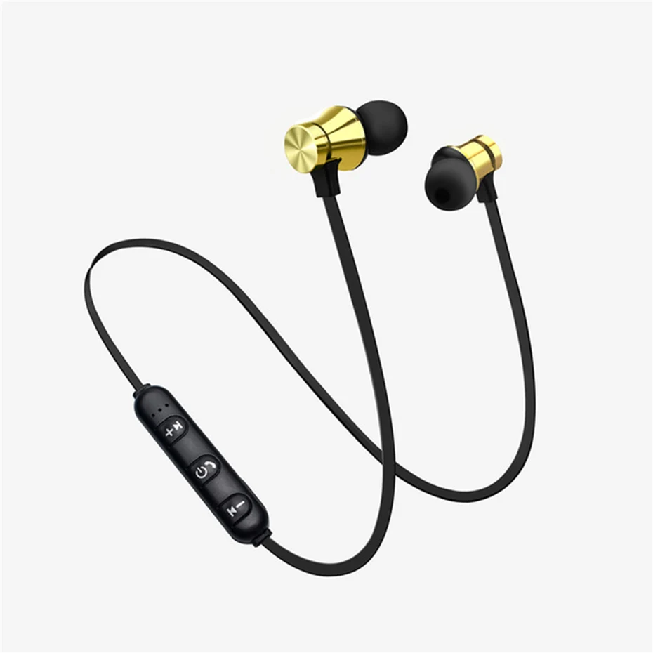 Newest Wireless Headphone Bluetooth Earphone Headphone For Phone Neckband sport earphone Auriculare CSR Bluetooth For Smart Phone gold