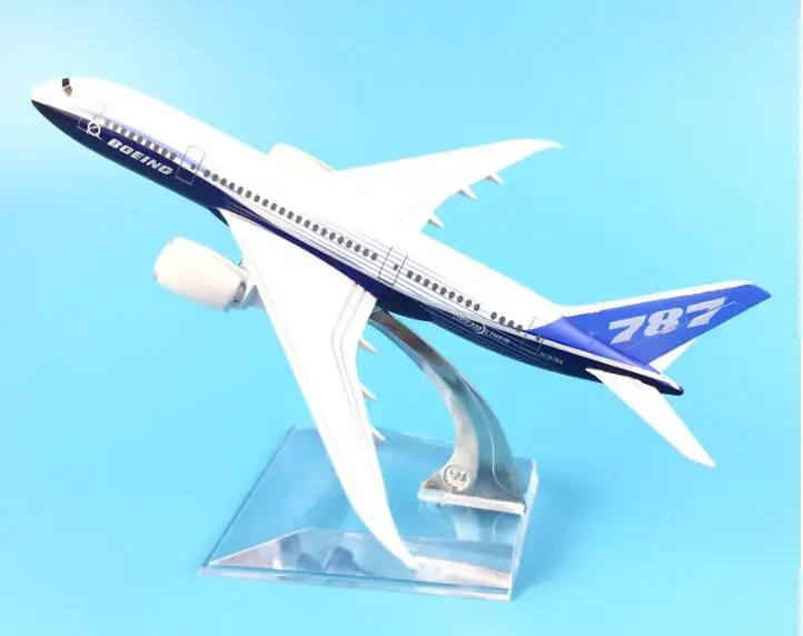Металлический прототип самолета 16 см модель авиакомпании боинг 787 B787 ProtoMech с
