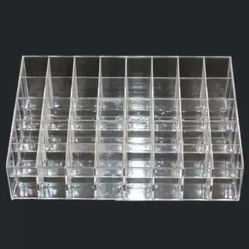 

Desktop trapezoidal transparent 40-frame cosmetics rack