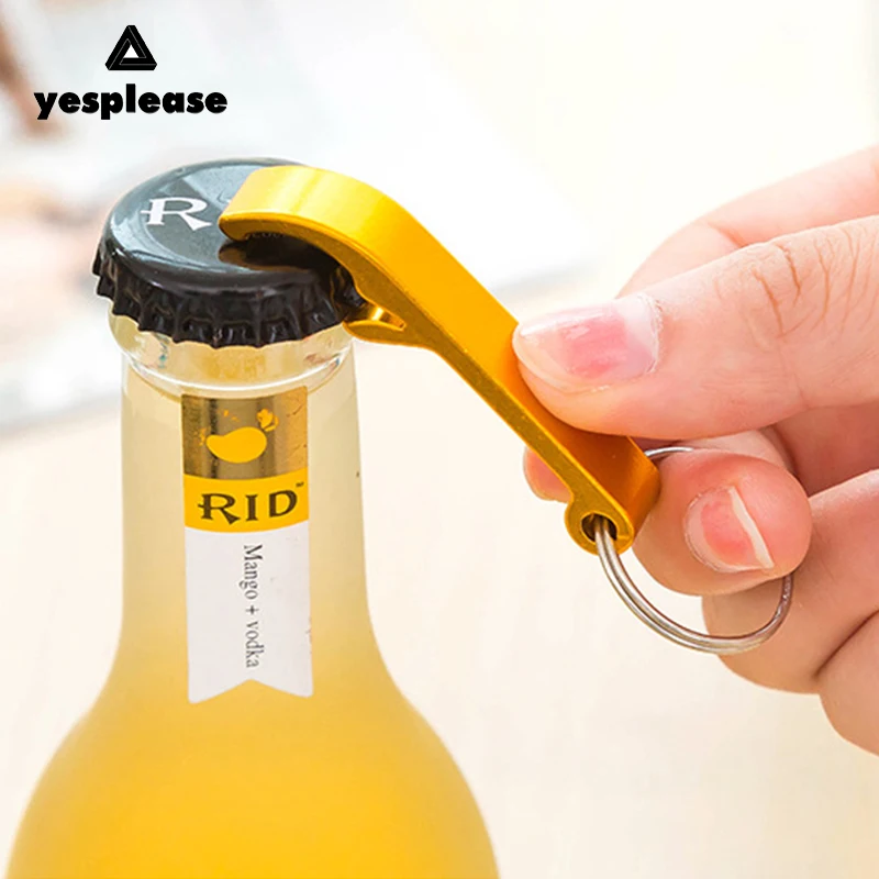 

Yesplease New Style Portable Key Ring Chain Metal Beer Bar Tool Claw Gift Keyring Keychain Bottle Opener Unique Creative Gift