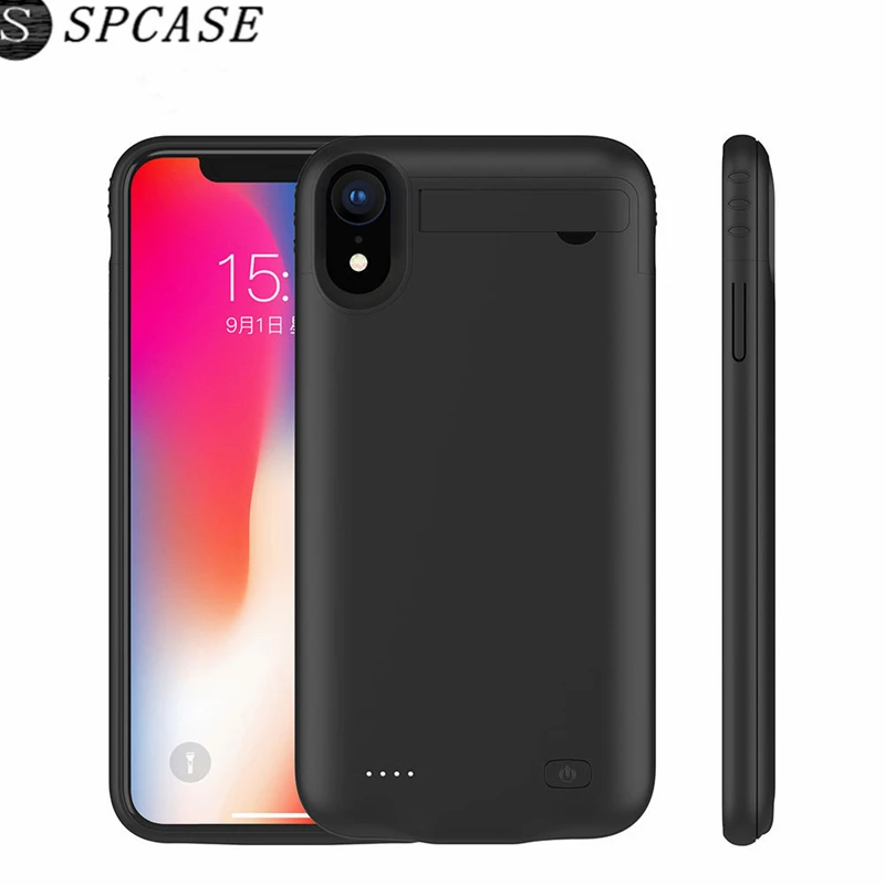 Beste SPCASE 5200 4200 mAh Draagbare Batterij Oplader Case Voor Apple iPhone Xs Max Xs Xr Externe Audio Power Bank Terug Opladen cover