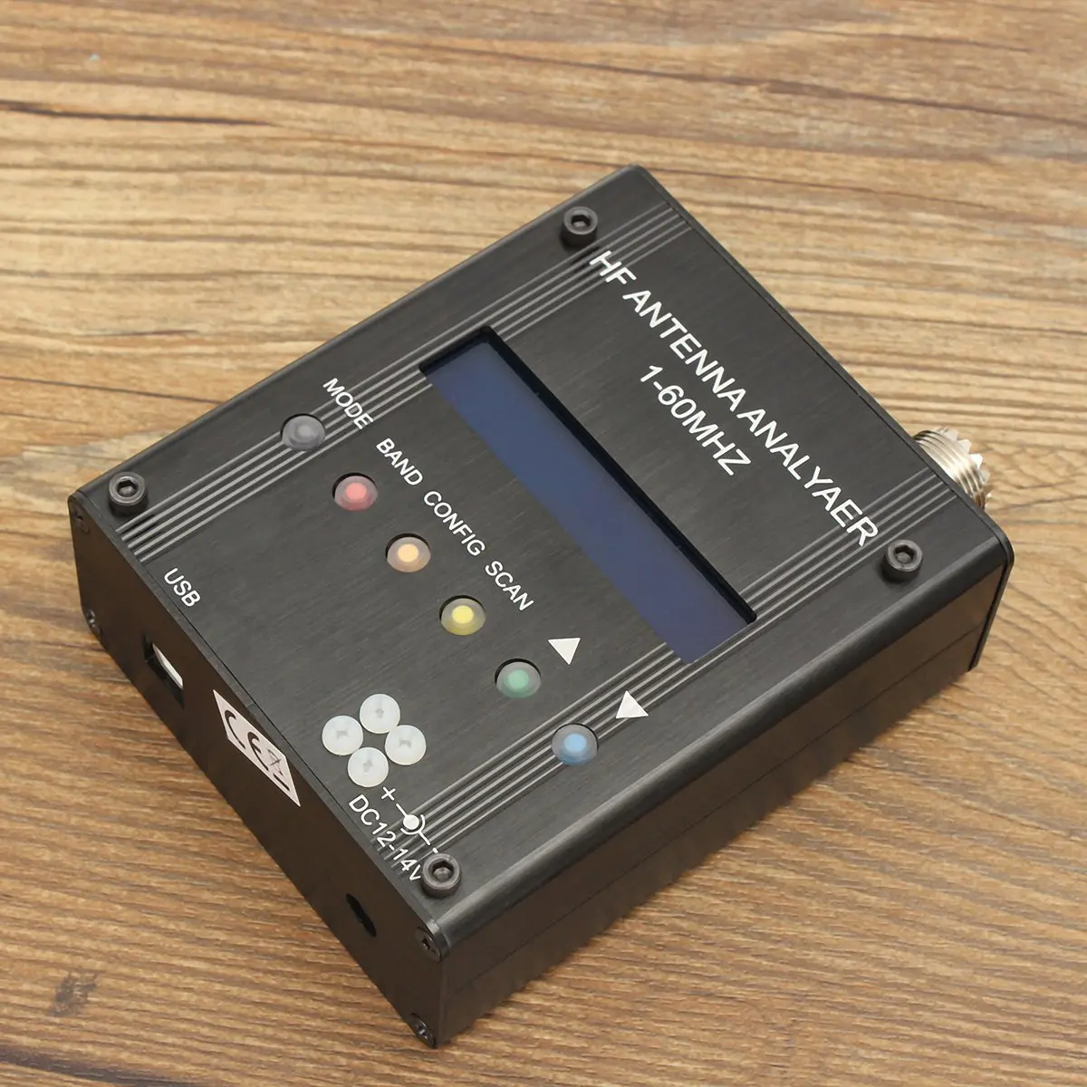 

Jiguoor For Ham Radio Plier-type Current Meter MR300 High Precision Digital Shortwave Antenna Analyzer Meter Tester 1-60M