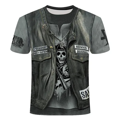 New Cloudstyle Own Design Men's tshirt 3D Gun Warrior Tshirt Print Knife Harajuku Tops Tee Short Sleeve Fitness t-shirtshirt 6xl - Цвет: 0643