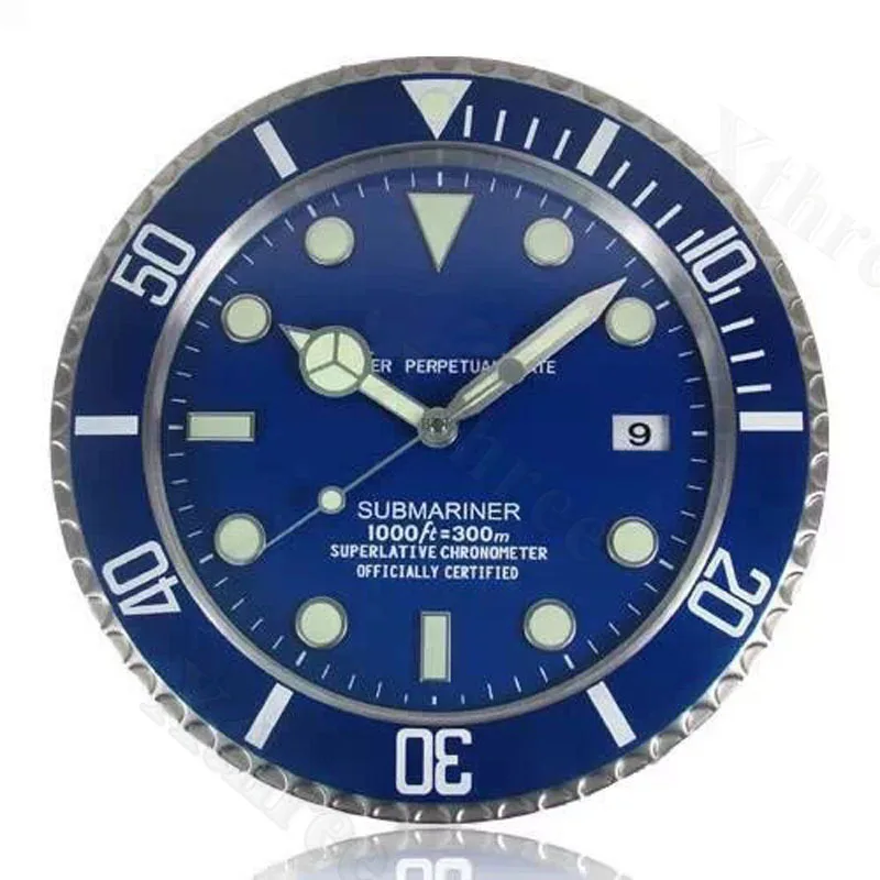 Роскошный дизайн большие металлические настенные часы Horloge декор с