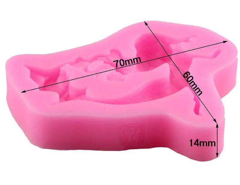 Маленькая силиконовая Русалка Форма сахарная помадка Шоколадные конфеты форма для мастики кекс Топпер печенья инструменты для украшения выпечки, торта
