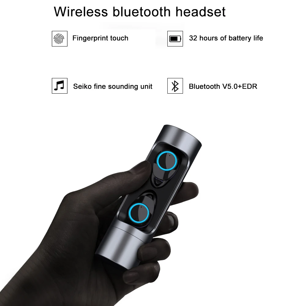 СПЦ X8 беспроводной наушники Bluetooth 5,0 Touch управление водостойкий Спорт Одежда заплыва Стерео звуки наушники с микрофоном для IPhone 8