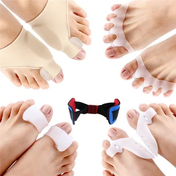 

200pcs Toe Corrector Silicone 100Pair Gel Toes Separators Orthotics Stretchers Align Correct Overlapping Toes Drop Shipping