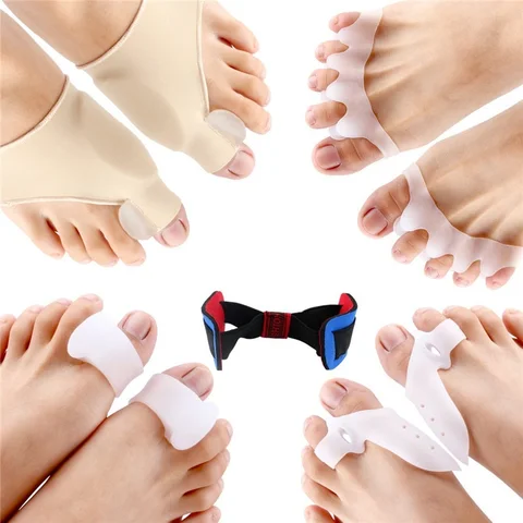 Tubo de Silicone Separador de Dedos Tecido Palmilhas Dedo Corrector Joanete Divisor Protector Calos 20 cm Gel Pés