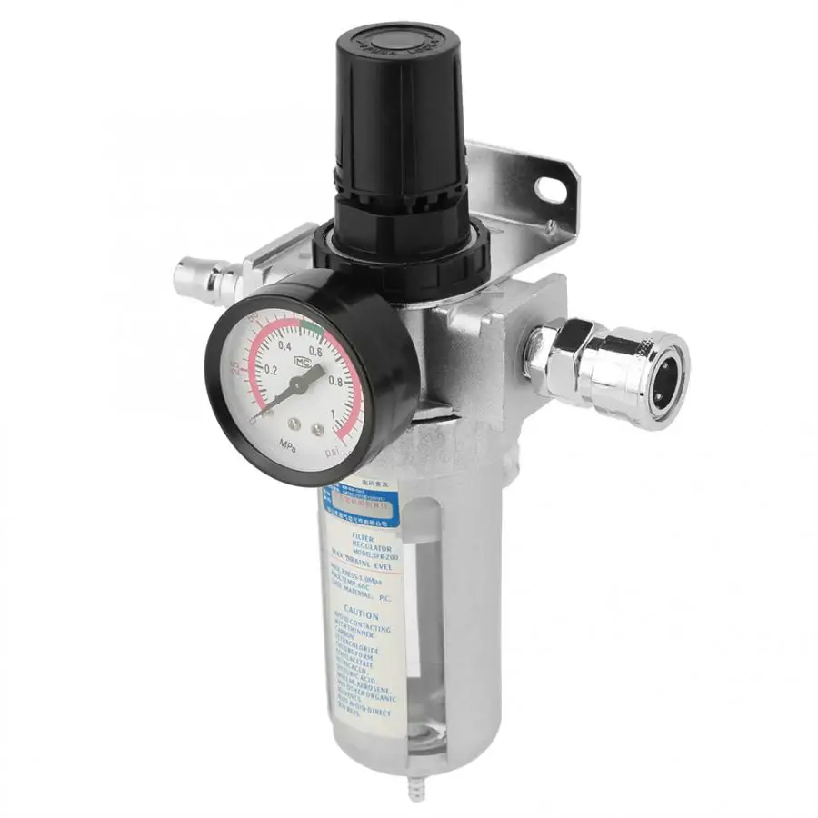 

Rc1/4" Air Compressor Moisture Water Trap Filter Regulator with Mount Connection