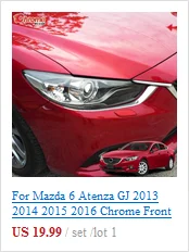 Для Mazda 6 Atenza GJ 2013 хромированная задняя крышка зеркала боковой двери отделка полосы формования украшения автомобиля Стайлинг