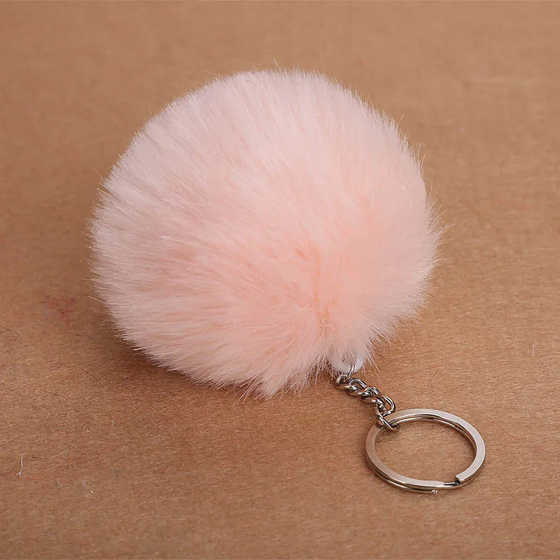 Cute unicorn Pom Pom Kids Girls Plush pom Soft Stuffed Toys Key Pendant Kids Toys Gift Girls Bag Key Chain Hang Pendant