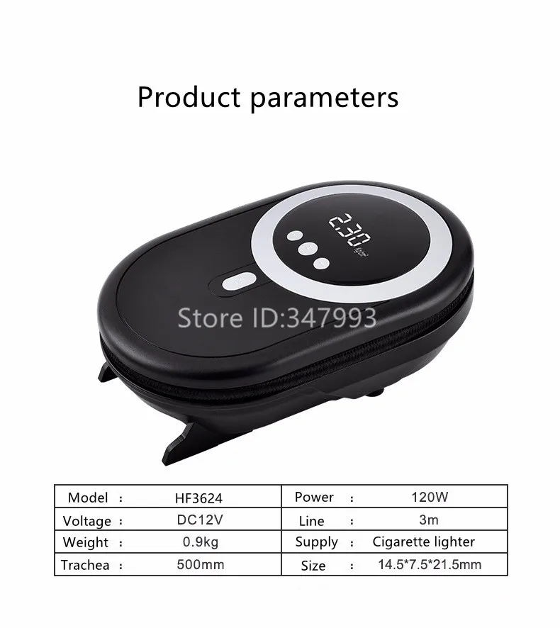 Портативный воздушный компрессор насос 12V DC 150 PSI Авто Цифровой Шинный Насос|tire