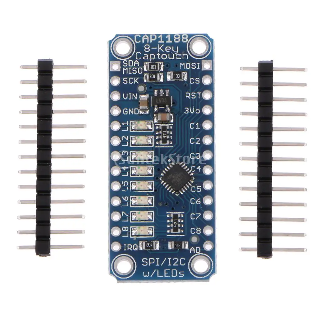 CAP1188 8 Key Capacitive Cap Switch Touch Sensor Module for    Blue